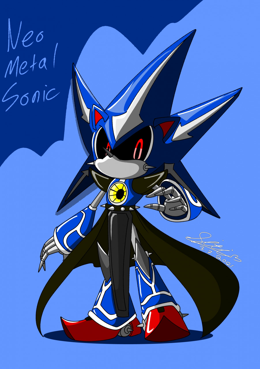 Metal Sonic in 2023  Sonic, Sonic fan art, Sonic art