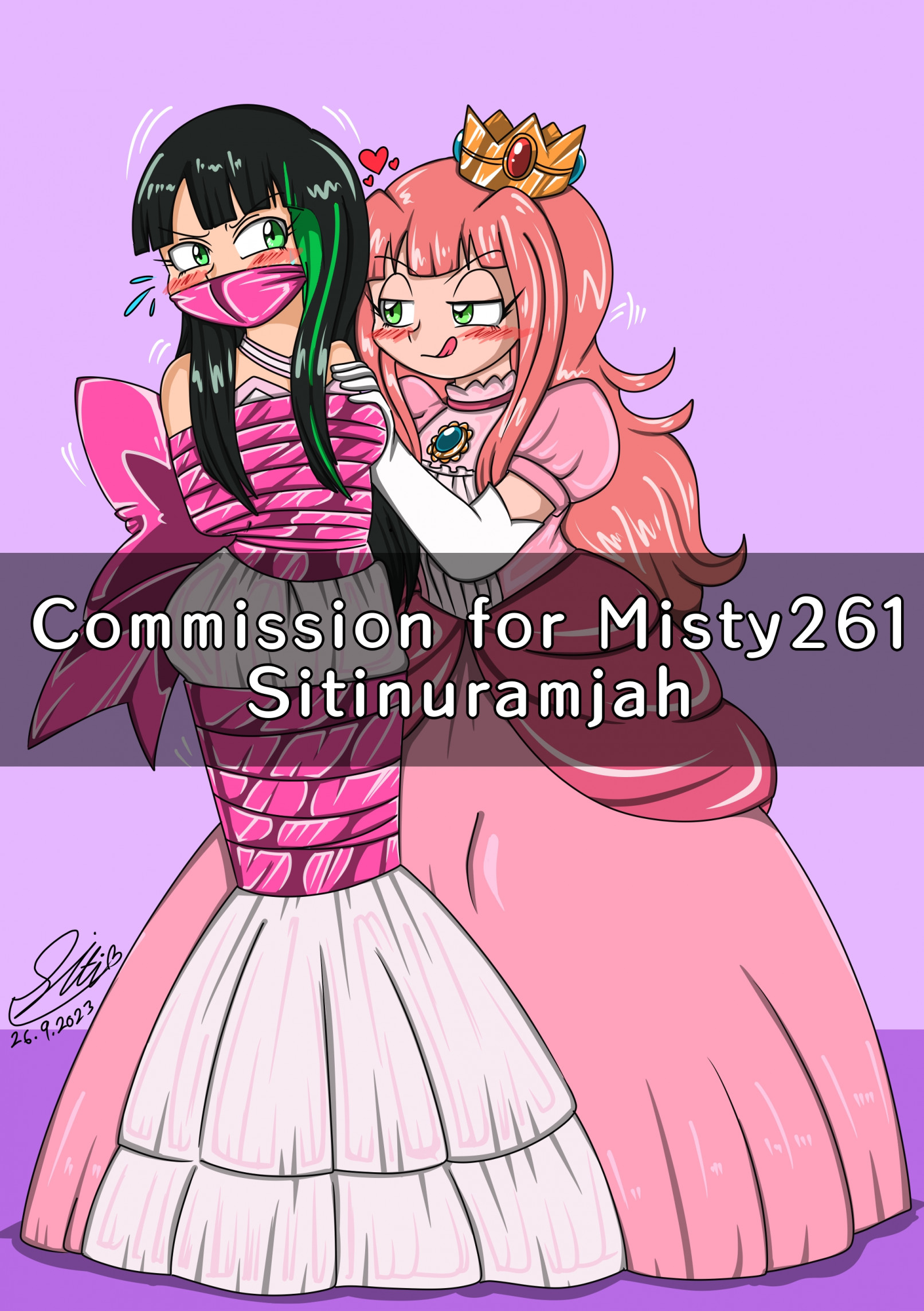 COMM::Princess Yuu and Princess Misty by sitinuramjah -- Fur Affinity [dot]  net