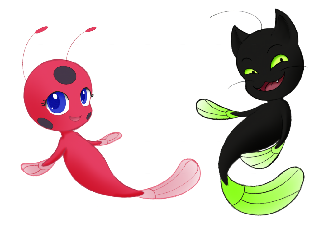 Plagg x Tikki (Miraculous: Tales of Ladybug and Chat Noir