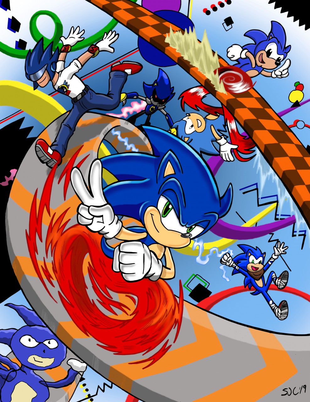 Adventures of] Sonic the Hedgehog 2 by SJC-Art -- Fur Affinity