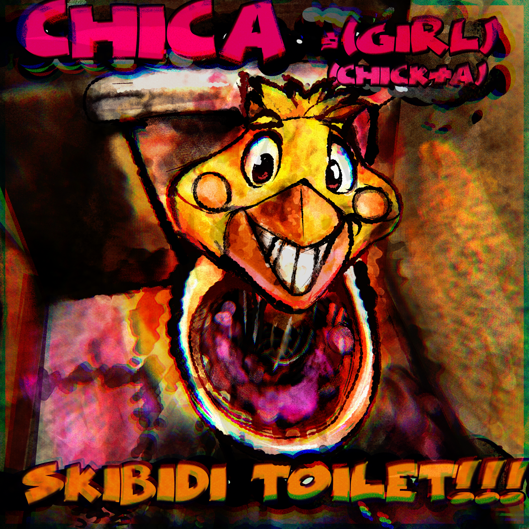 Drawtober 30: Chica Skibidi toilet by Sjru -- Fur Affinity [dot] net