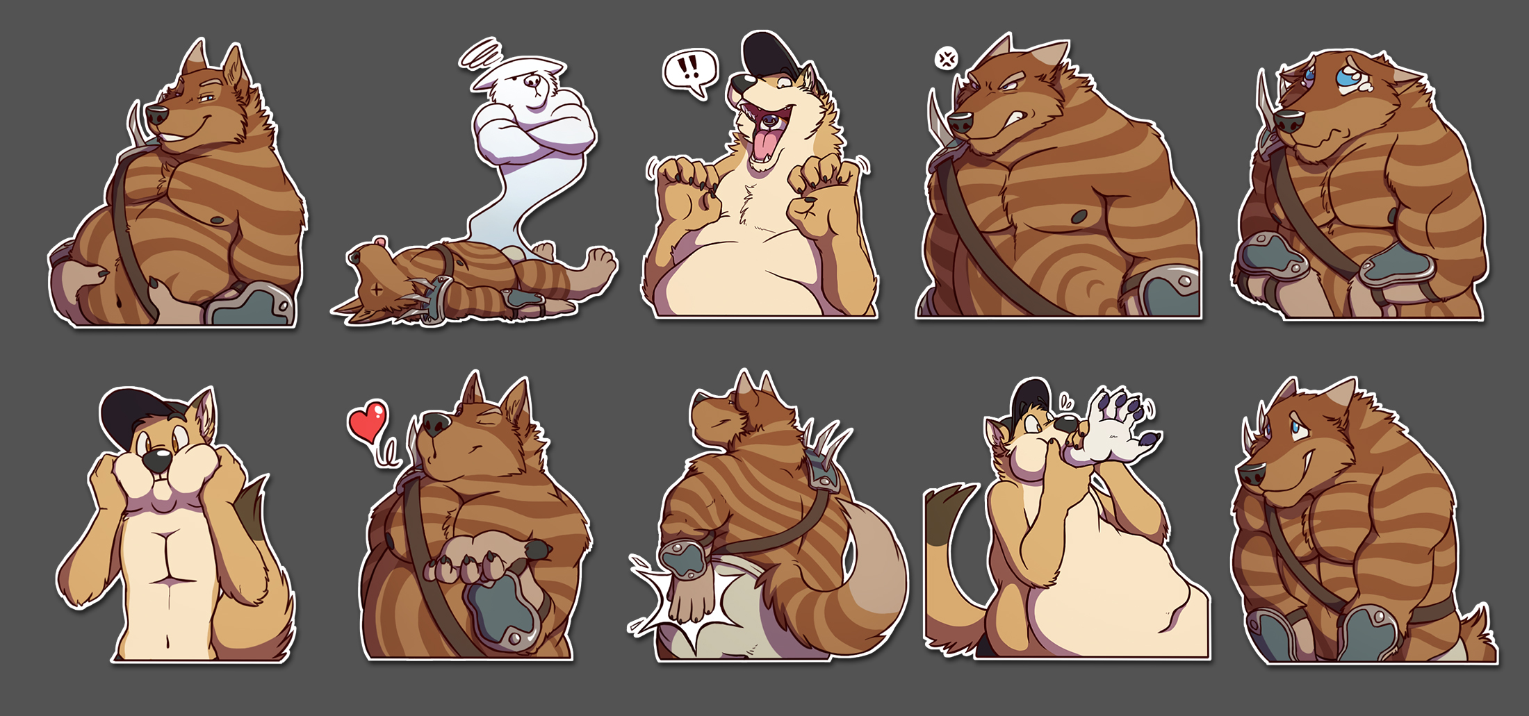 Silly stickers for Dazzi by arvenic -- Fur Affinity [dot] net