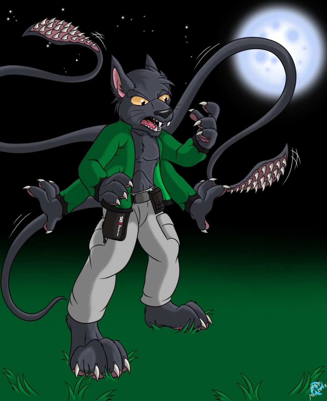 Displacer Beast As A Gamer By Skippwulf -- Fur Affinity dot Net 