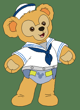 duffy the disney bear clipart image