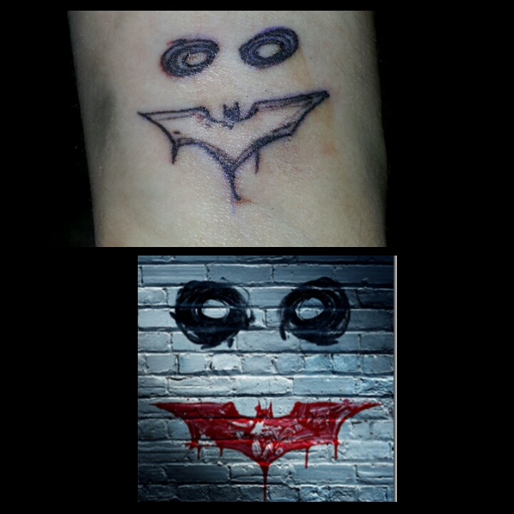 Mates new tattoo Joker Batman Symbol by SkitzoBadger -- Fur Affinity [dot]  net