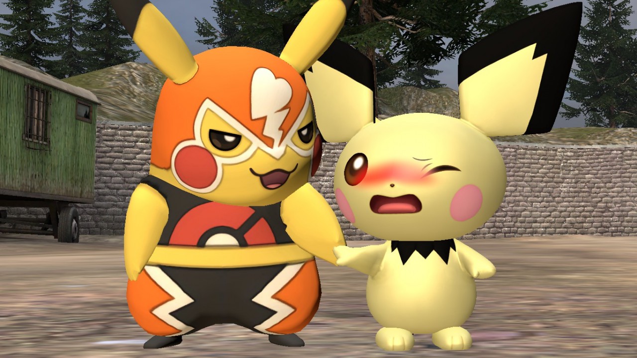 Libre Pikachu X Pichu: Holding hands by Skulltronprime969 -- Fur ...