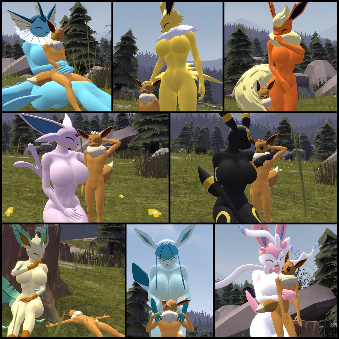 Eeveelutions by SteveO126 on DeviantArt