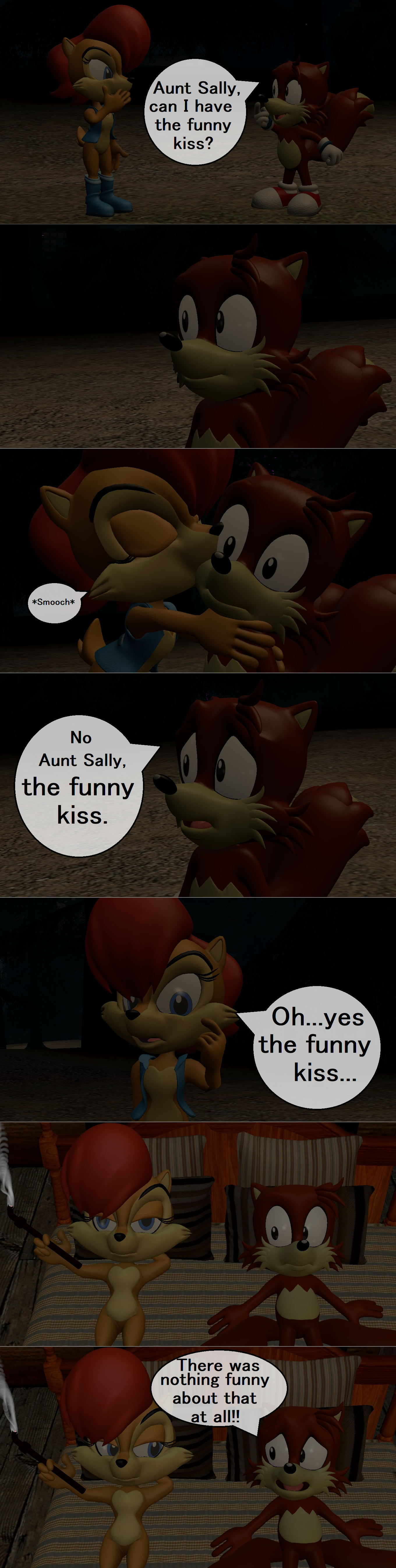 yeah. sonic is shy to kiss amy-BUT HE'S NOT SHY KISSING MINA AND  SALLY!!!!! - Imgflip