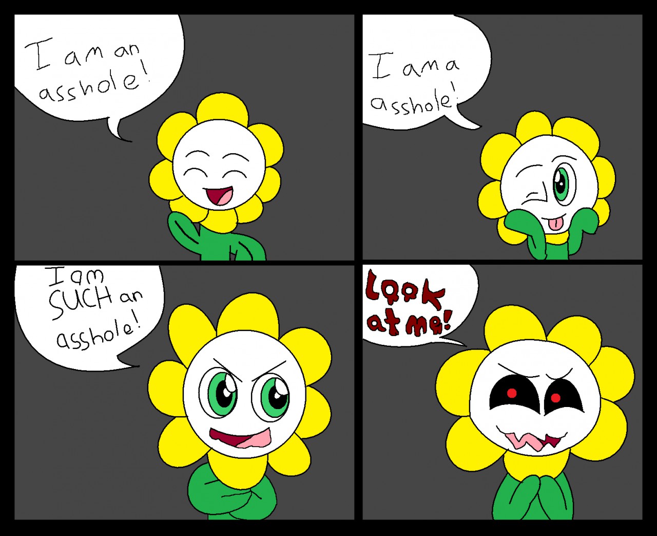 flowey the asshole by Skunk-girl-keko714 -- Fur Affinity [dot] net