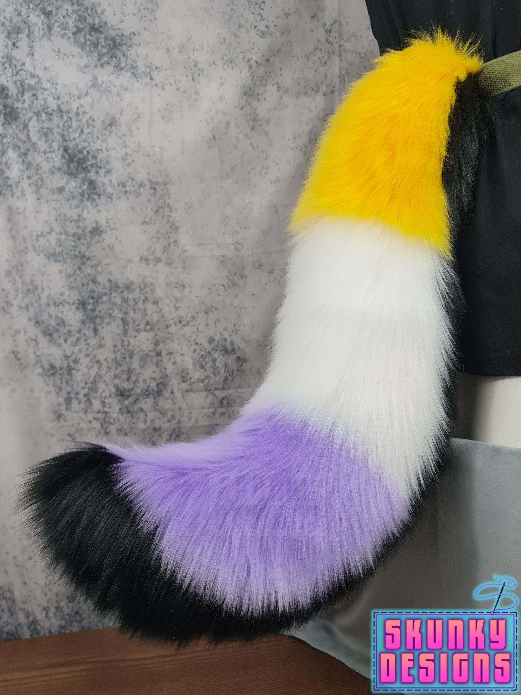 Non-binary selling pride fursuit tail