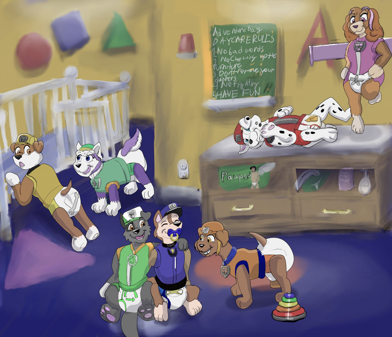 Paw Patrol training before duty by Skylar-The-Lion -- Fur Affinity [dot ...