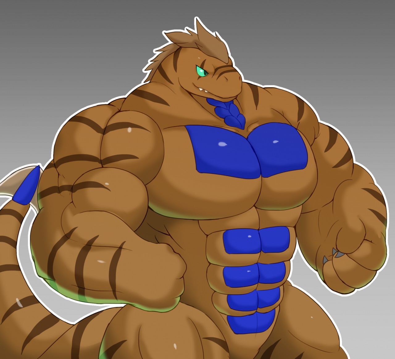 muscle dragon by skyox -- Fur Affinity [dot] net