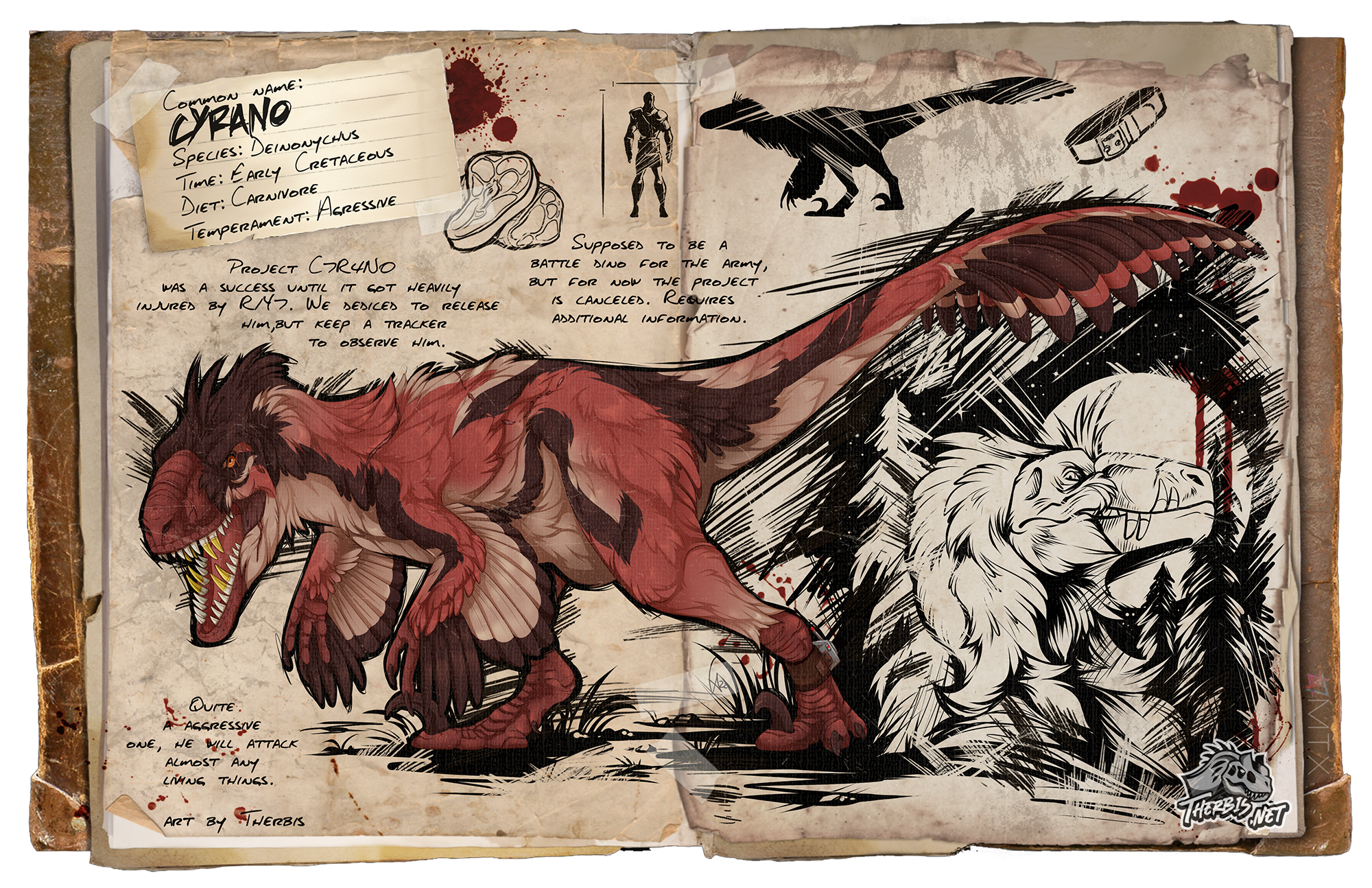 ARK Deinonychus (Fan-Art) by Hallowraith -- Fur Affinity [dot] net