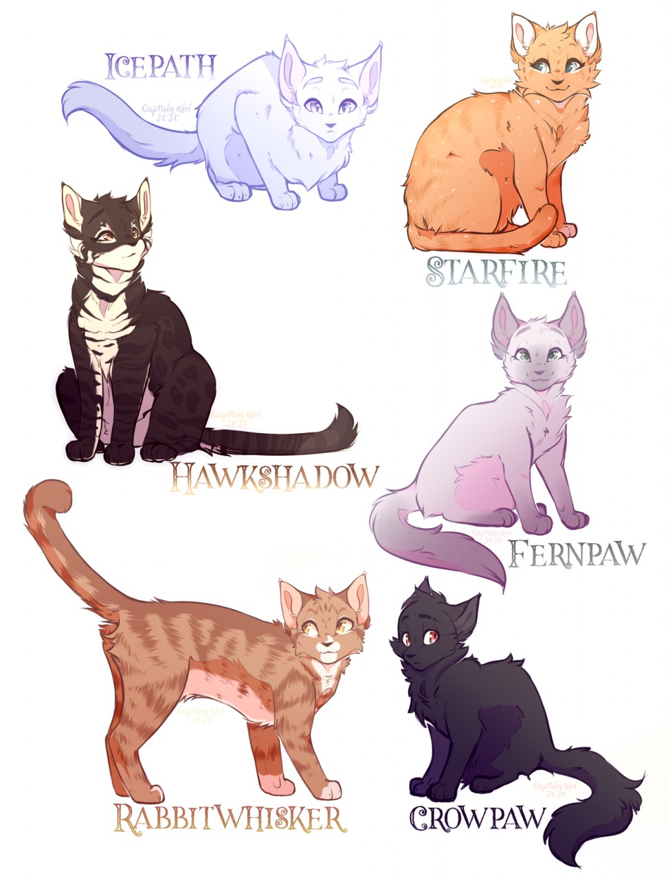 Warrior Cats sketches by PearlNoire on DeviantArt