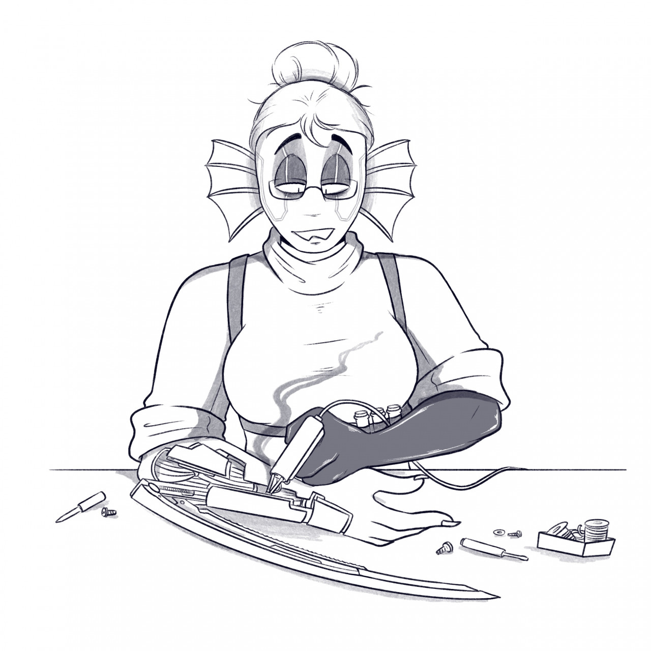 Mantis Blade Fish by SleepySushiRoll &ndash; Fur Affinity [dot] net