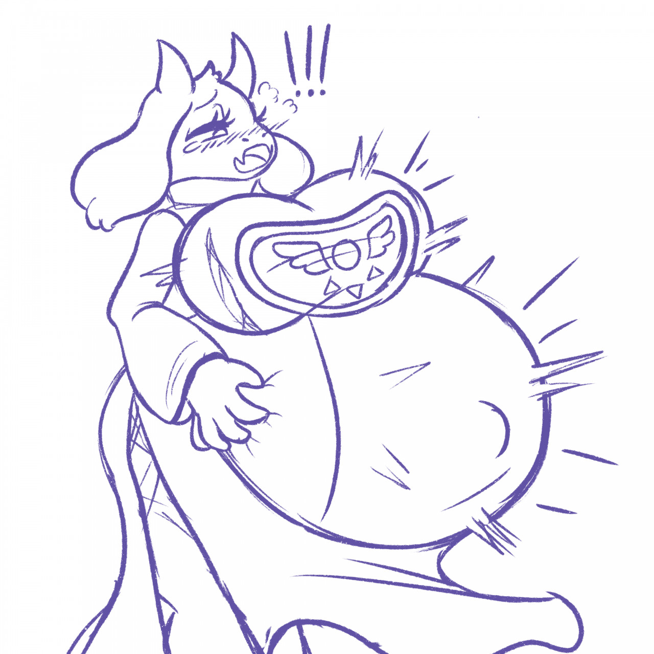 Toriel belly