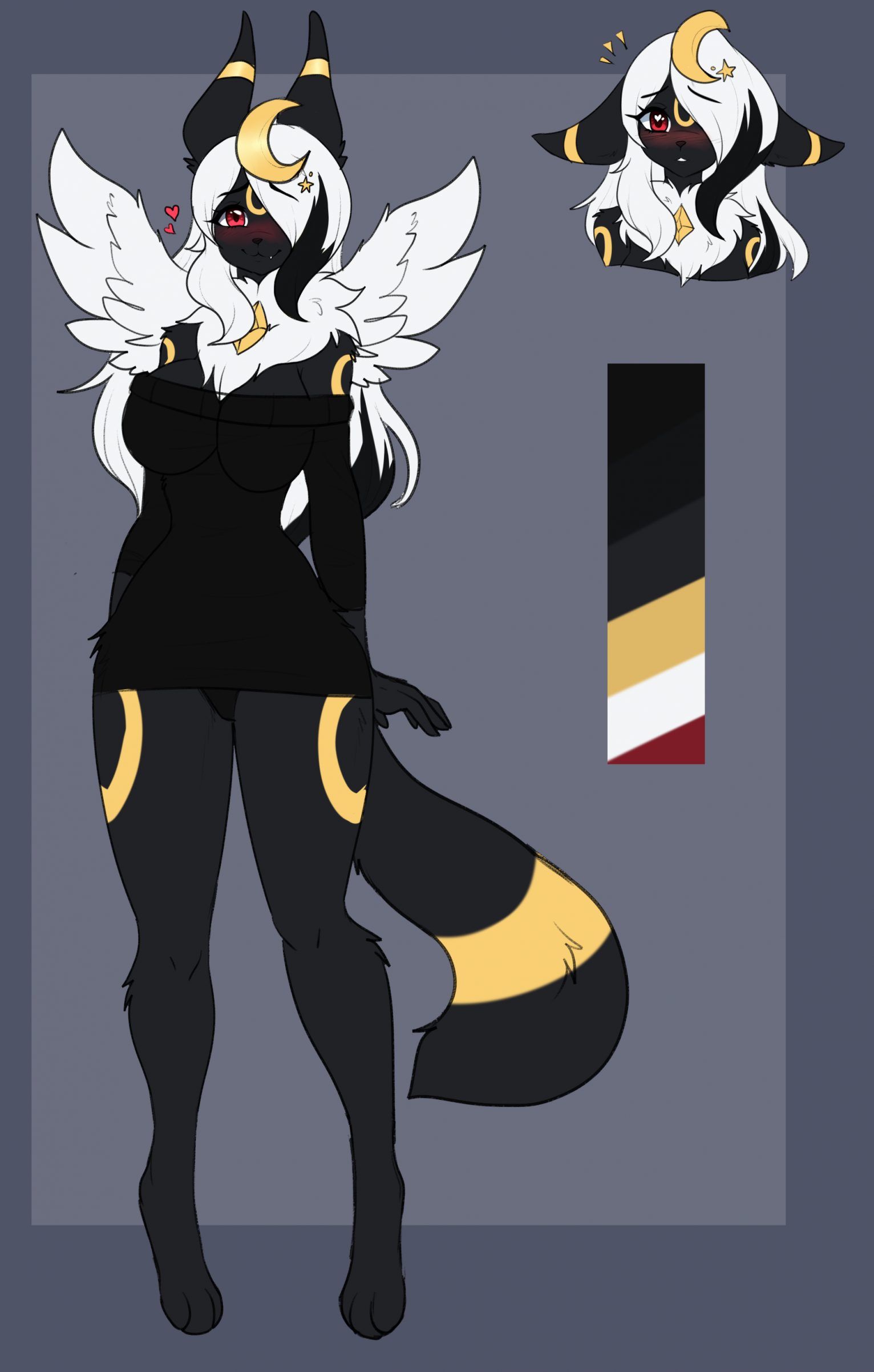 Umbreon X mega Absol adopt auction :OPEN