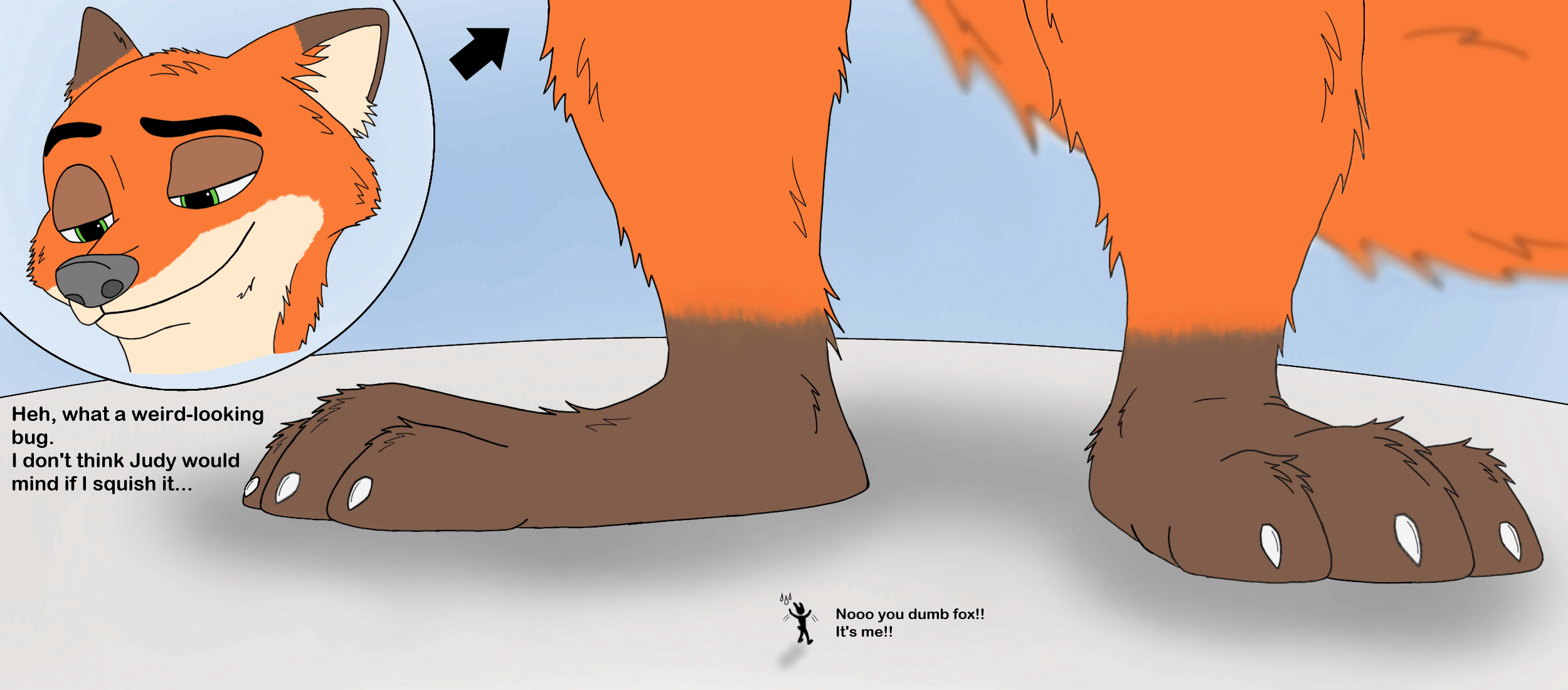 Big fox found a bug (Color) by smellslikejavier -- Fur Affinity [dot] net