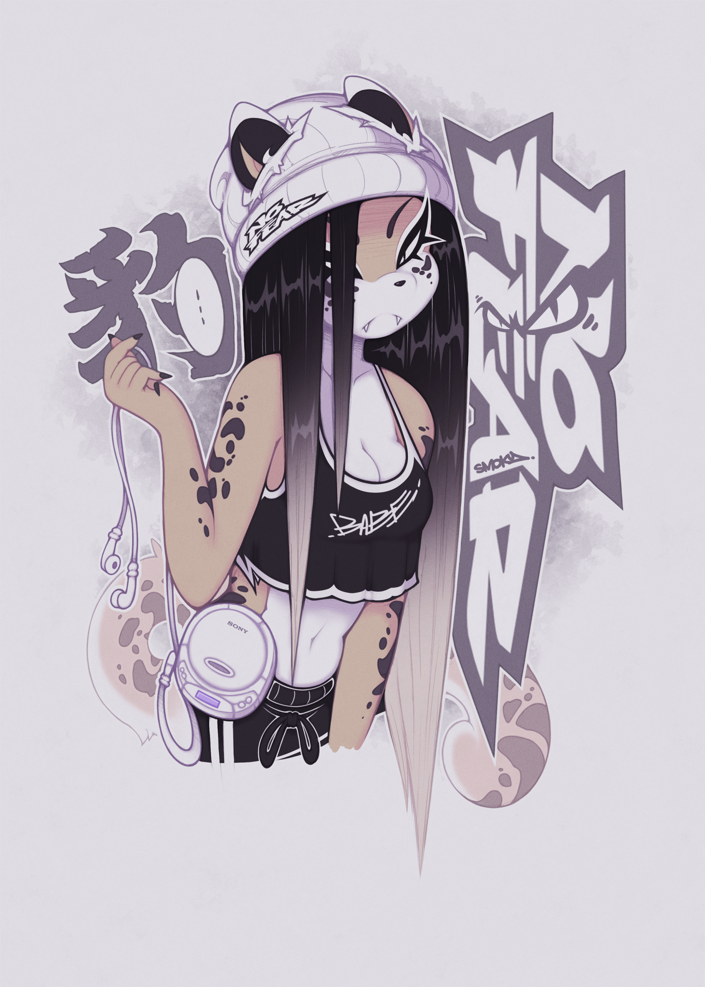 🖤🤍 Jade Leopard 🤍🖤 ~ by SmokyJai -- Fur Affinity [dot] net