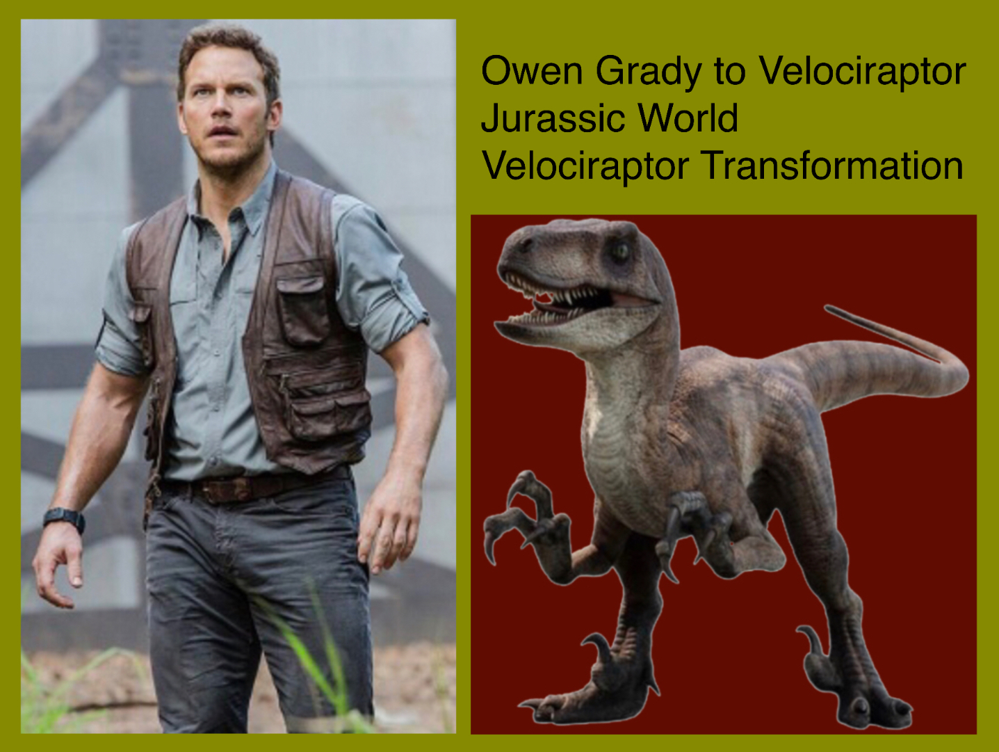 Owen Grady to Velociraptor by Smoshzilla -- Fur Affinity [dot] net