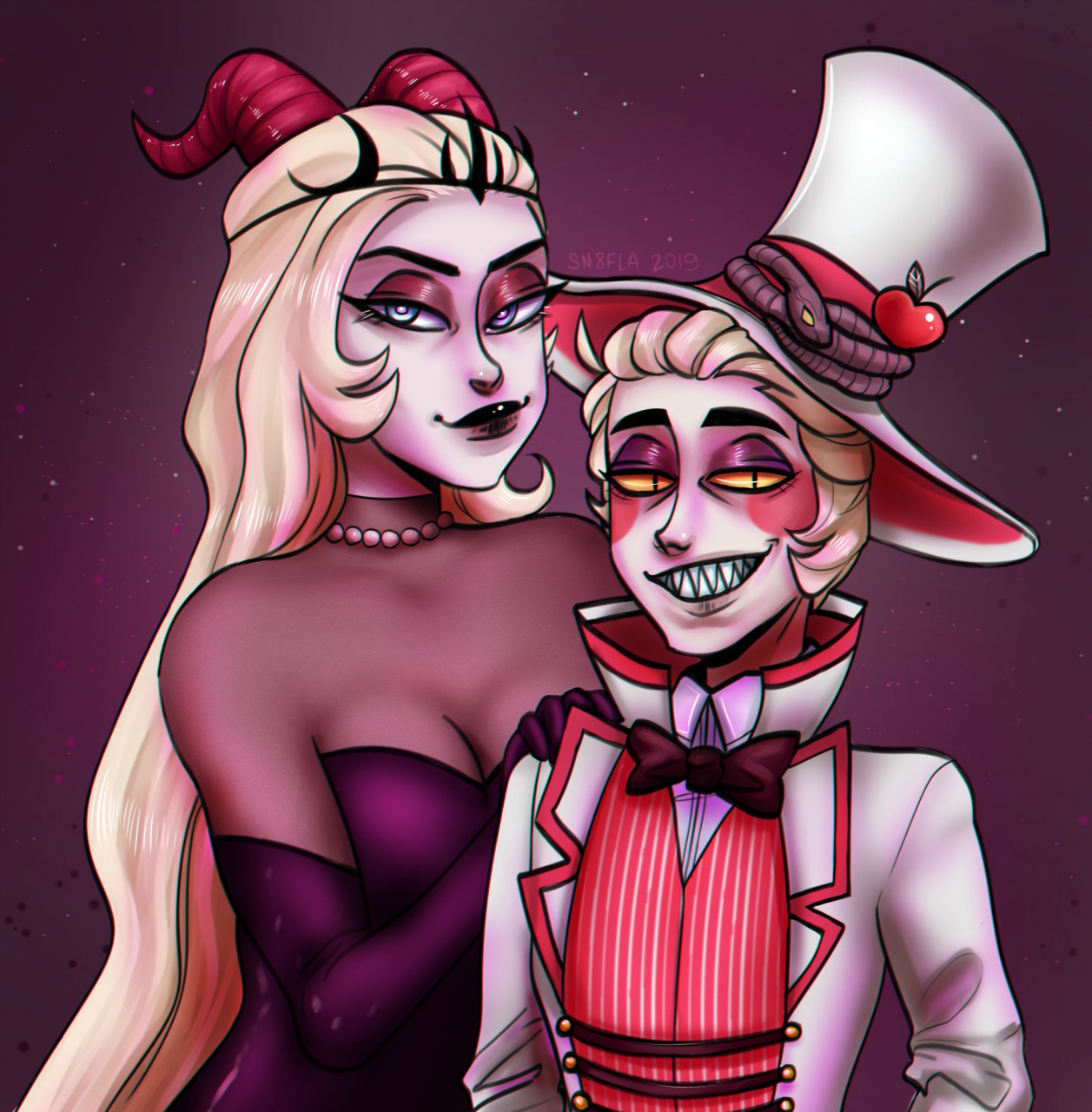 Lucifer and Lilith from Hazbin Hotel by sn8fla -- Fur Affinity [dot] net