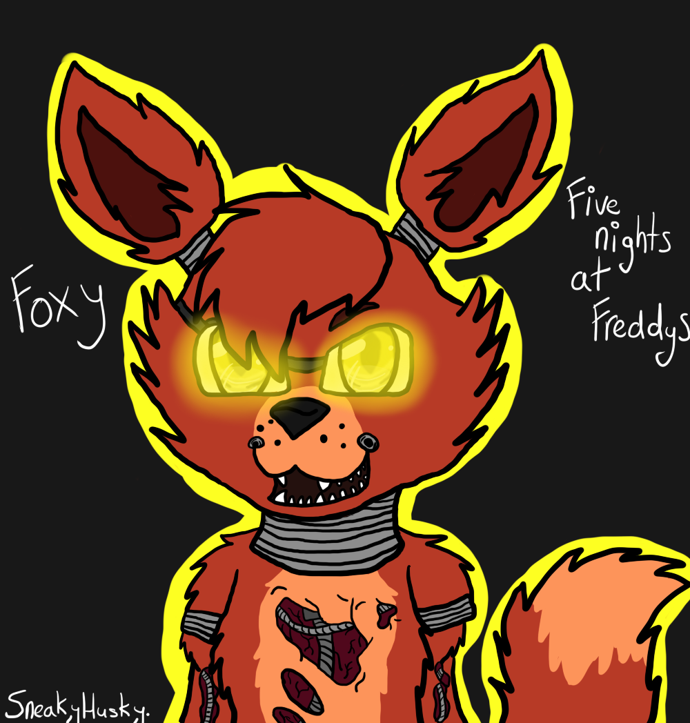 Foxy sketch (FNaF) by -AngieJM- -- Fur Affinity [dot] net