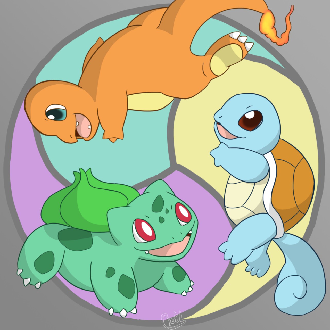 PSA Trio of Kanto Starters popular Lot