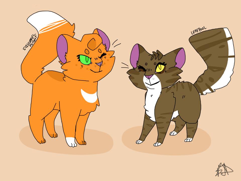 Warrior Cats Squirrelflight And Leafpool