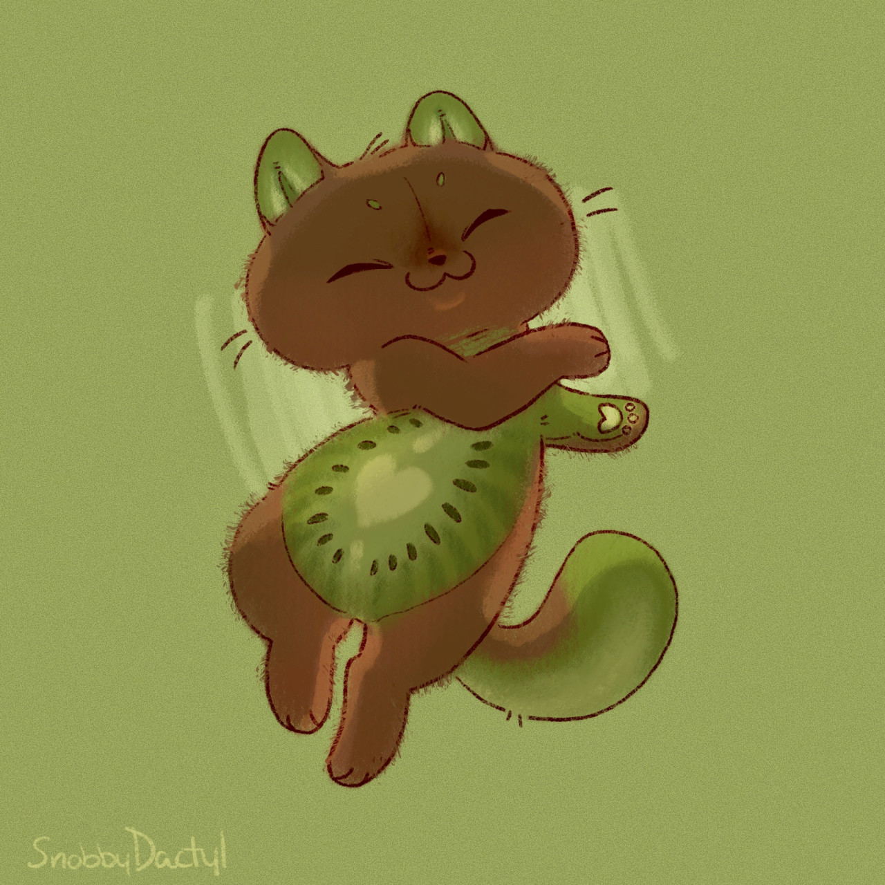 kiwi kitten