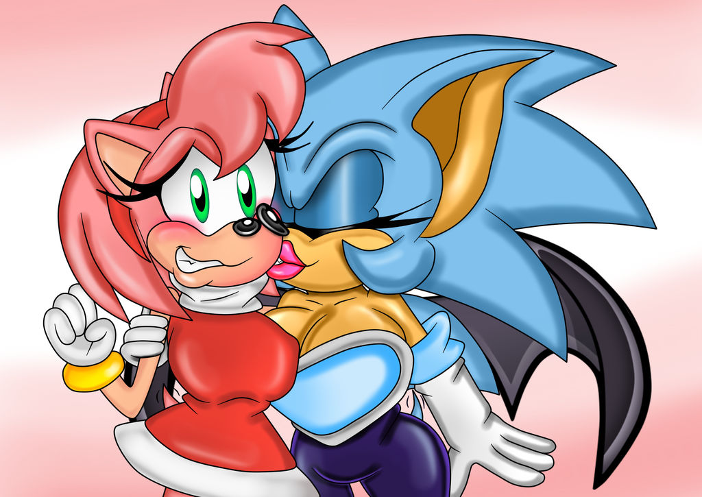 Sonic and Amy's Kiss After the Party by FaunaFox1 -- Fur Affinity