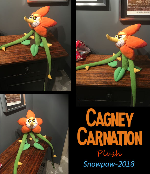 cuphead plush cagney carnation