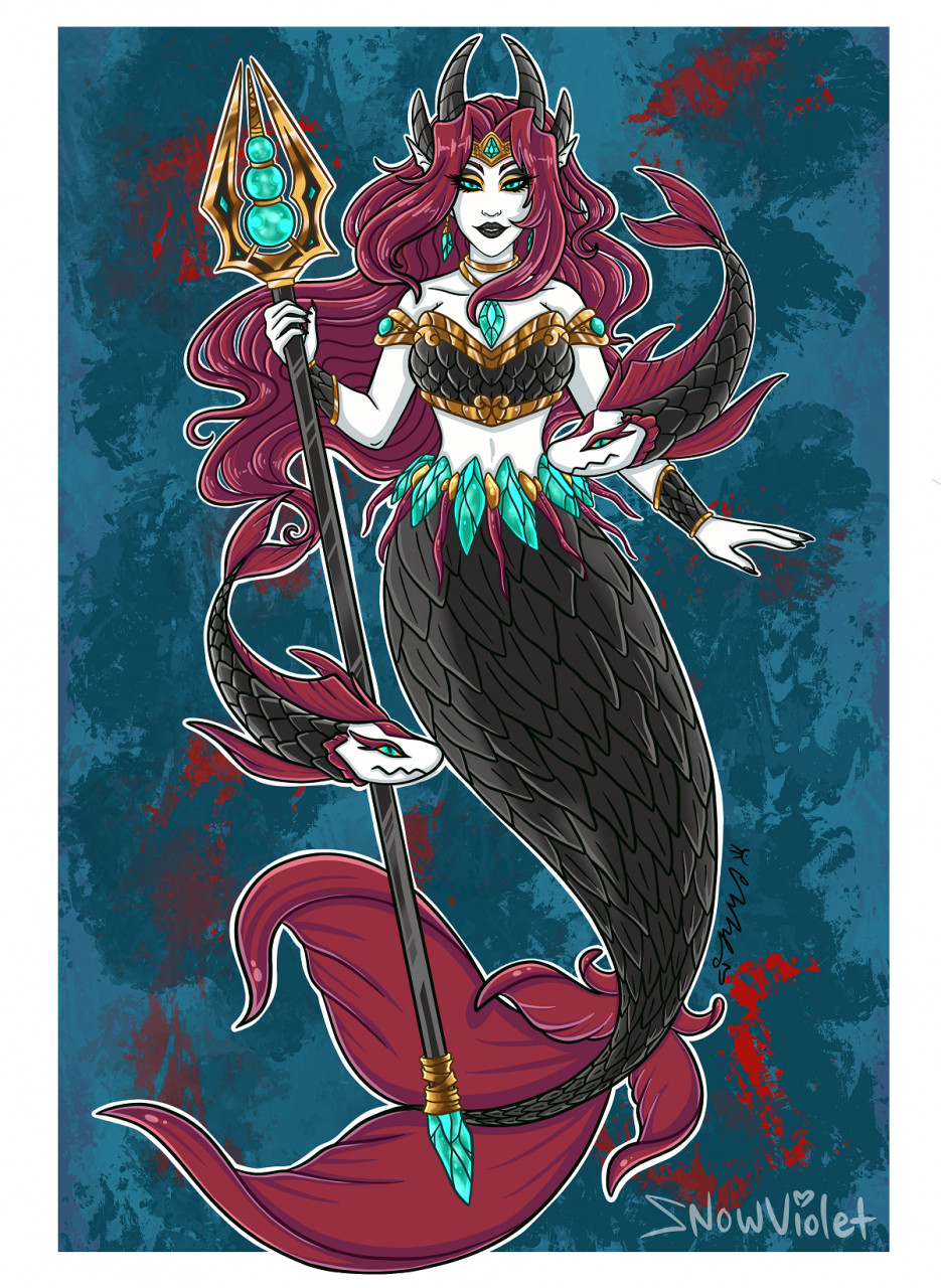 Sea Witch Morgana by Snowviolet -- Fur Affinity [dot] net