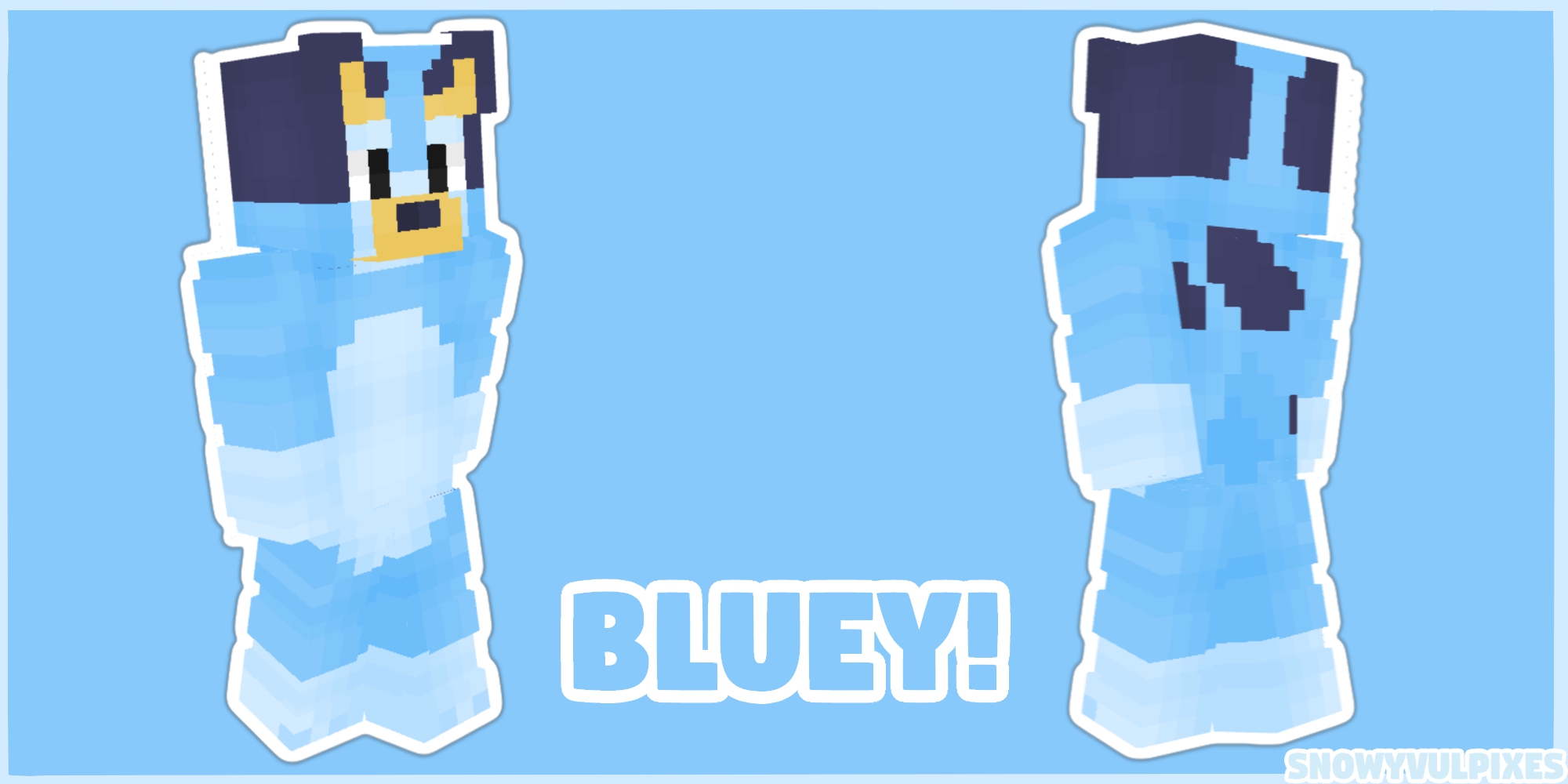 Bluey (Alex Model) Minecraft Skin
