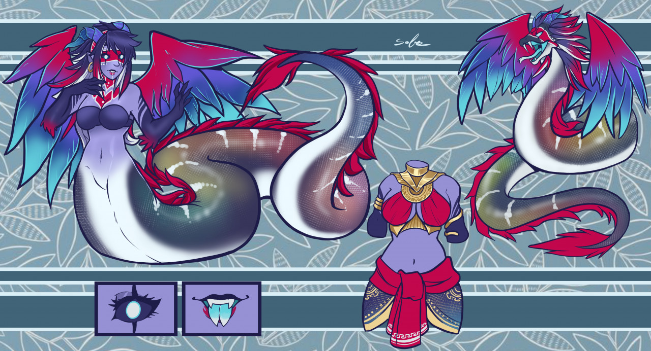 COM ADOPT - Quetzalcoatl Lady Naga by sofia-1989 -- Fur Affinity [dot] net