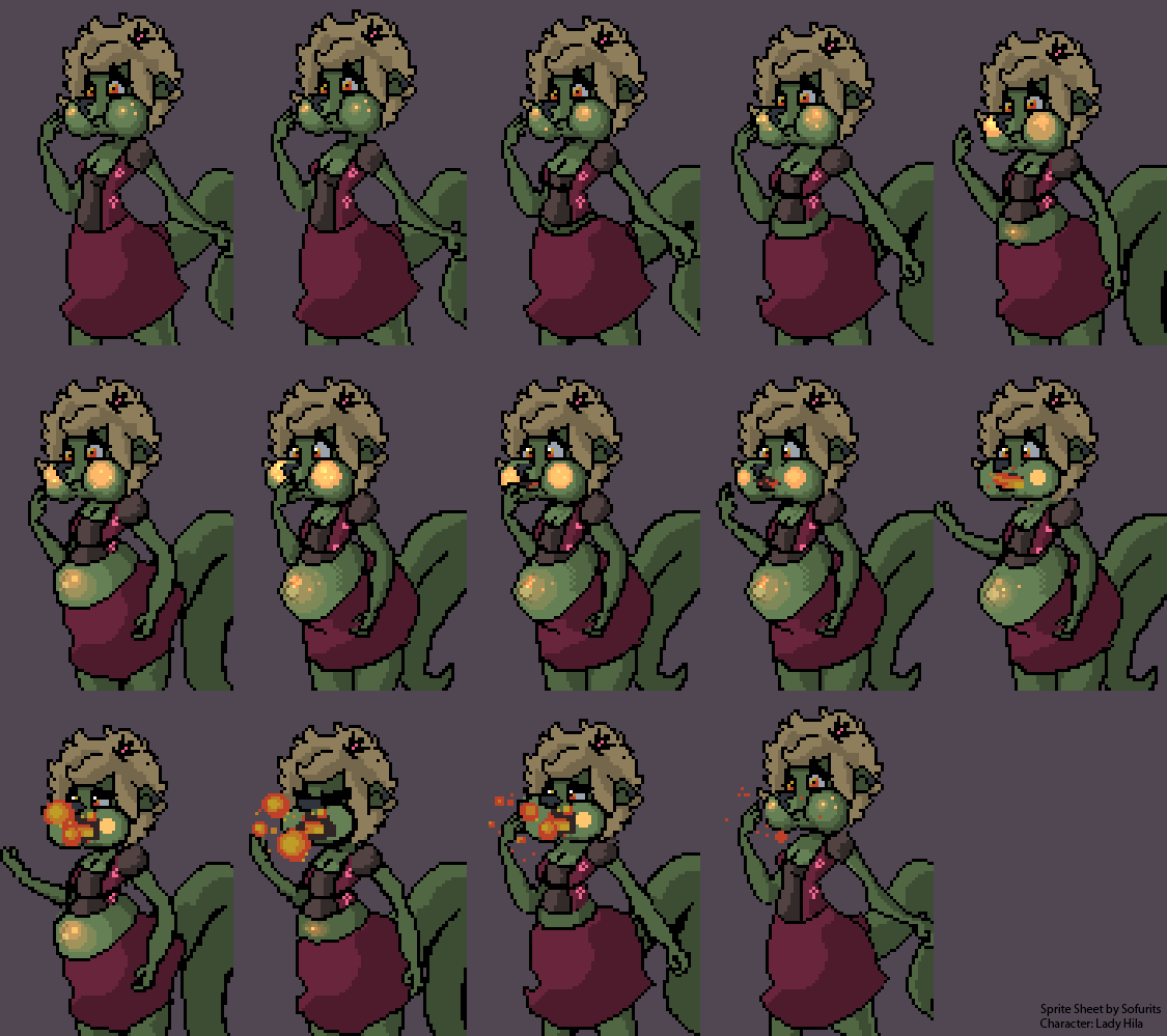 Spritesheet: Burping Dragon by sofurits -- Fur Affinity [dot] net