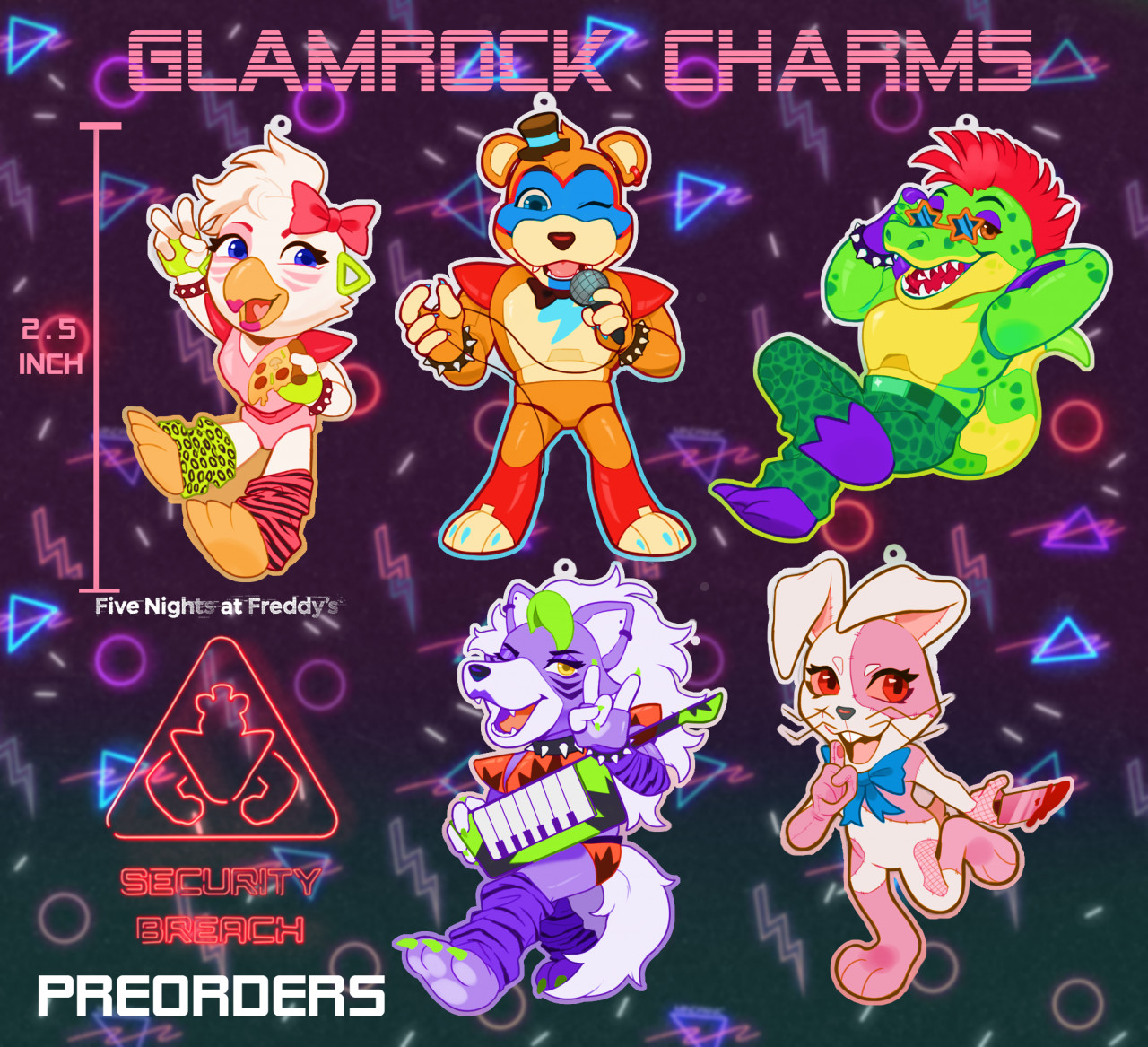 FNAF SB charms - preorders by SolarByte -- Fur Affinity [dot] net