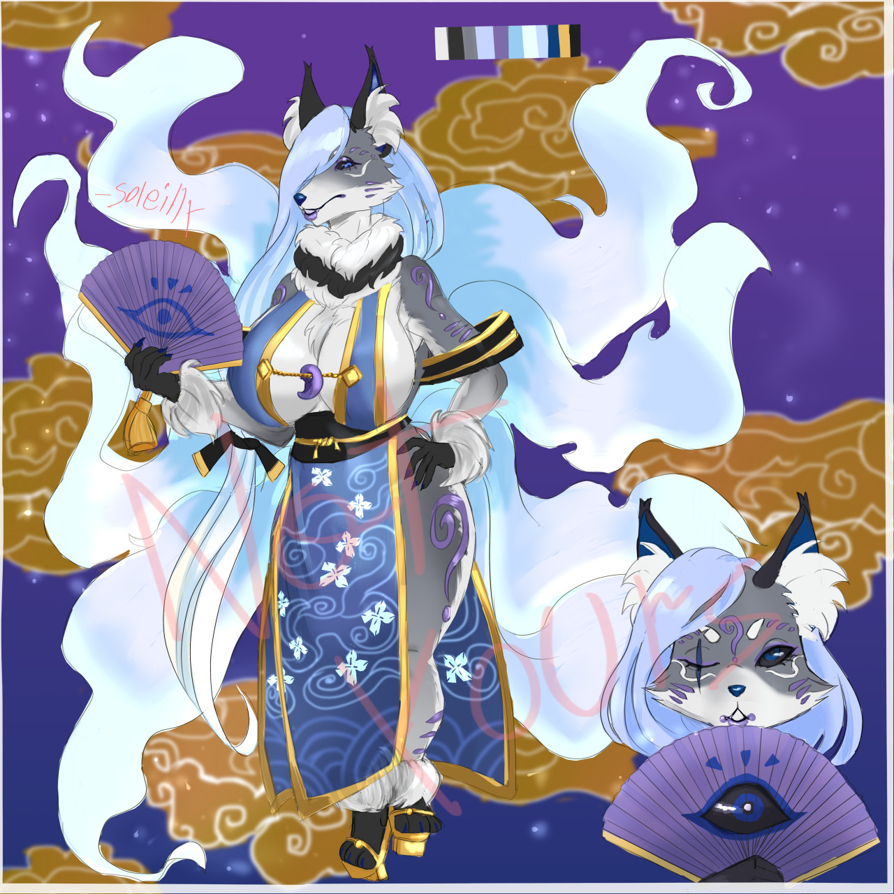Custom Milf kitsune yokai-妖怪 by Soleilly -- Fur Affinity [dot] net