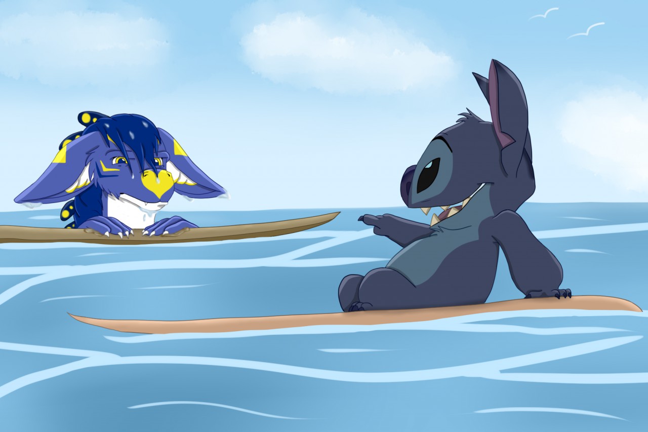 49831 - Stitch with Manta Ray - Stitch Underwater - Disney