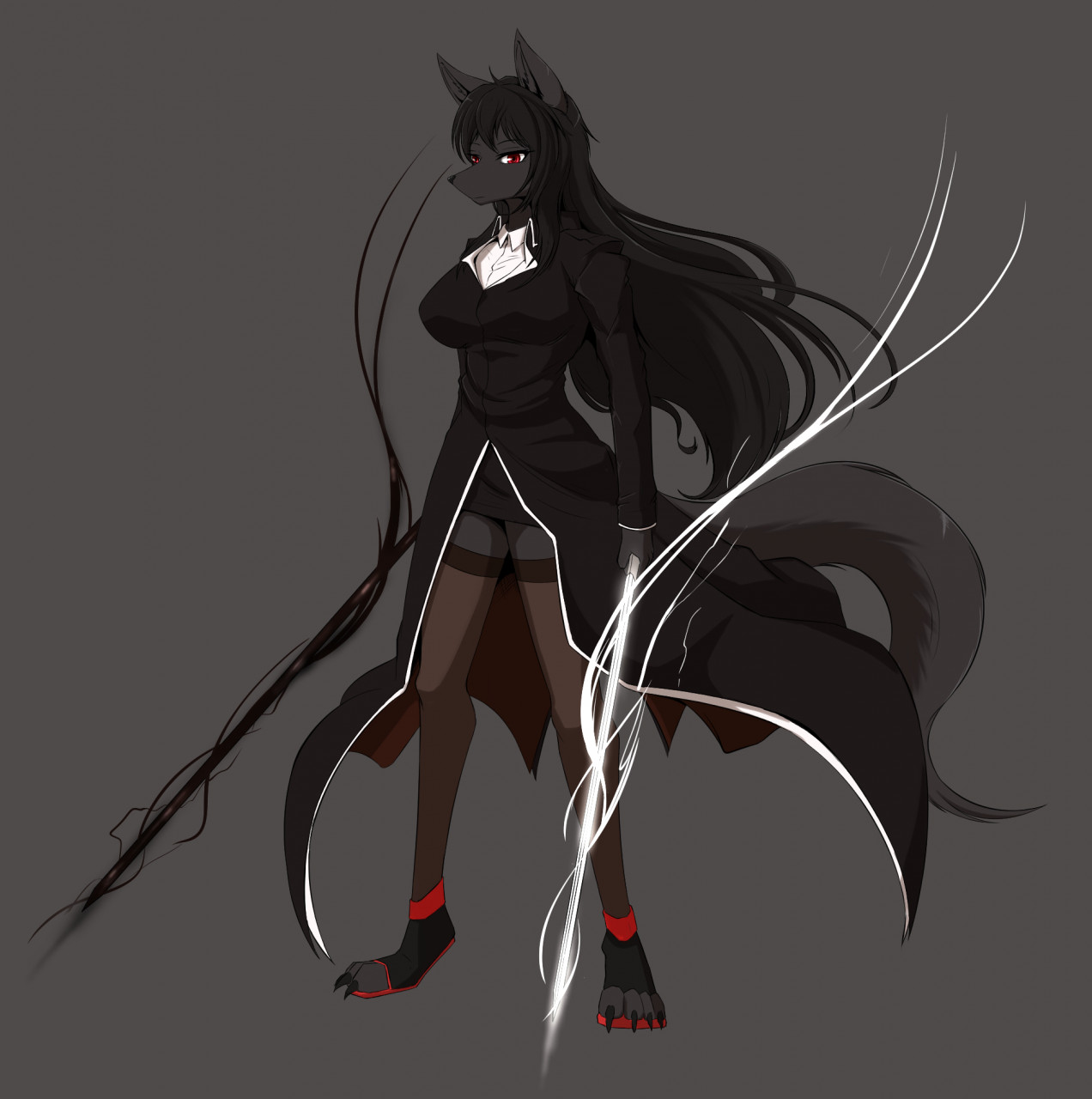 Black Anime Wolf Wallpapers - Top Free Black Anime Wolf Backgrounds -  WallpaperAccess