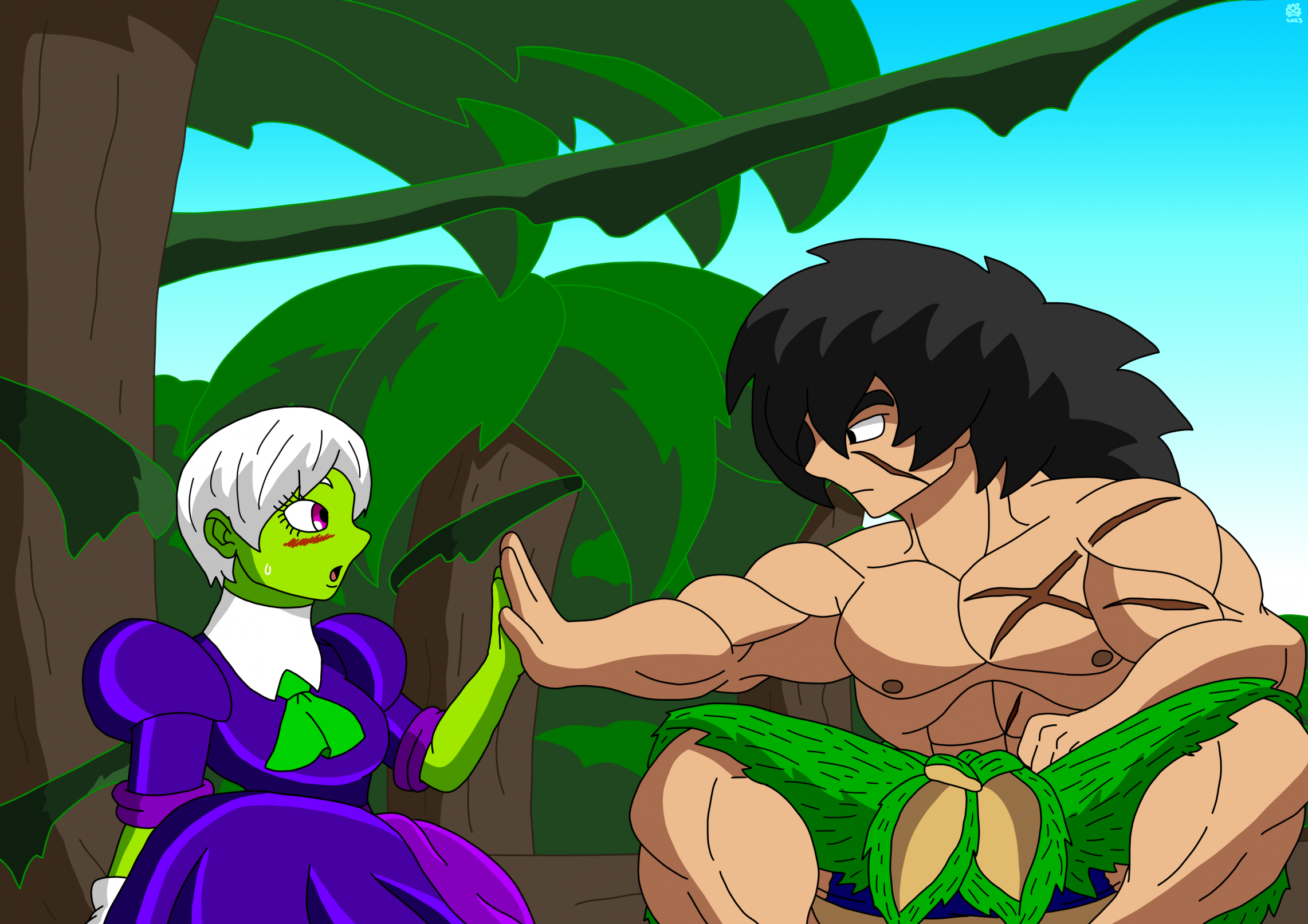 Broly X Cheelai by sonicfan546 -- Fur Affinity [dot] net