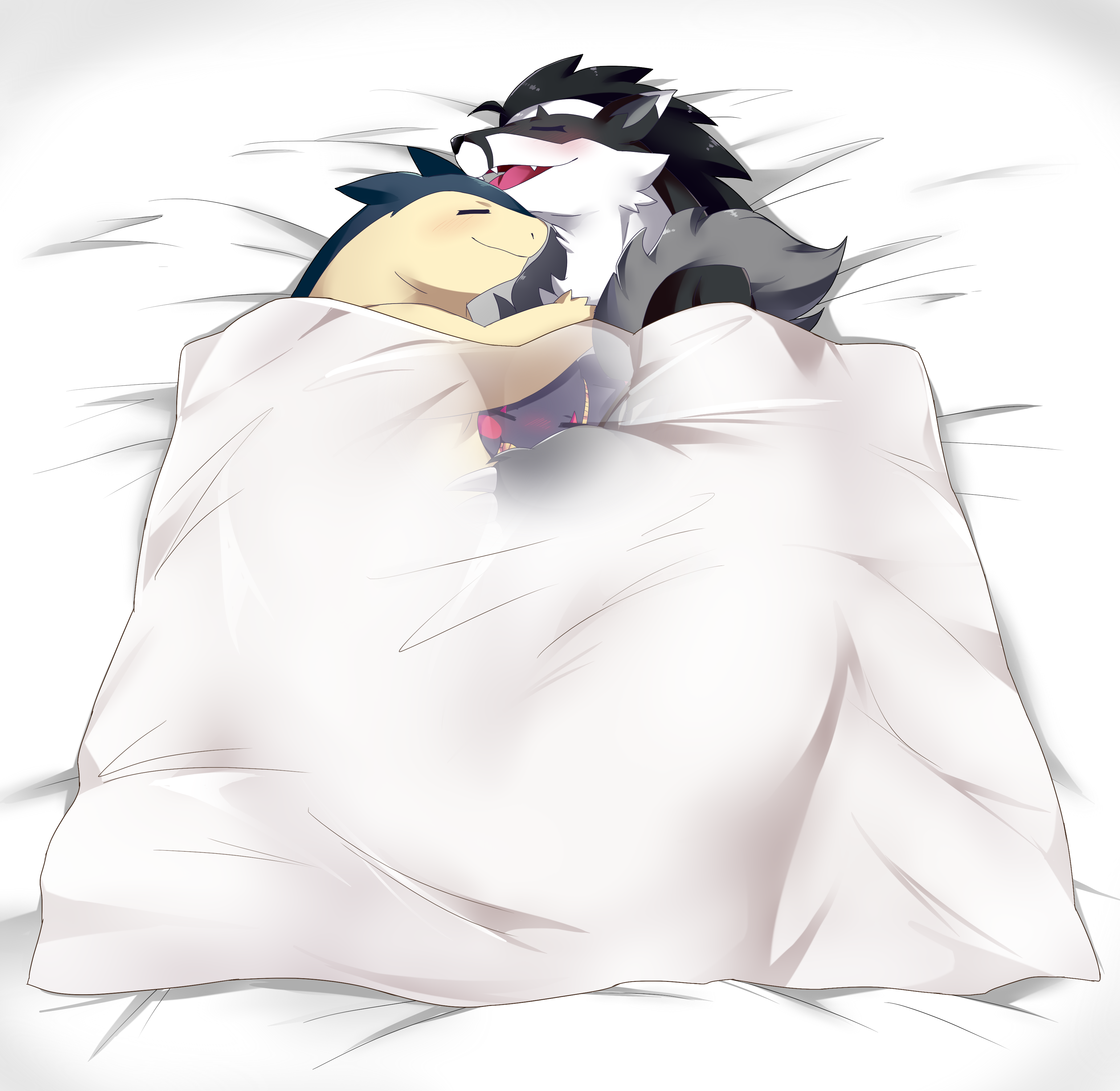 Sleeping Badgers by sonicmasher -- Fur Affinity [dot] net