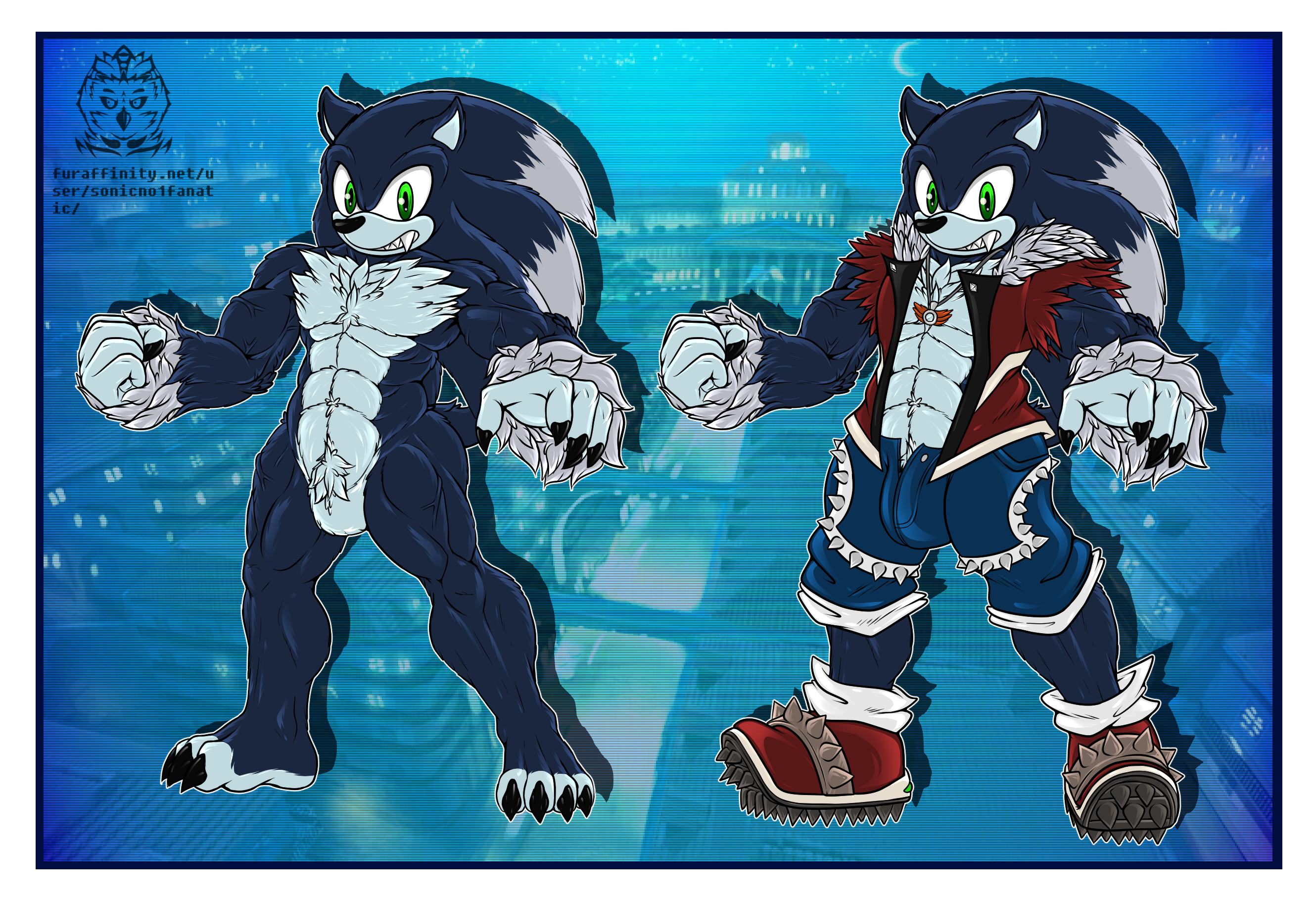 sonic the werehog drawings