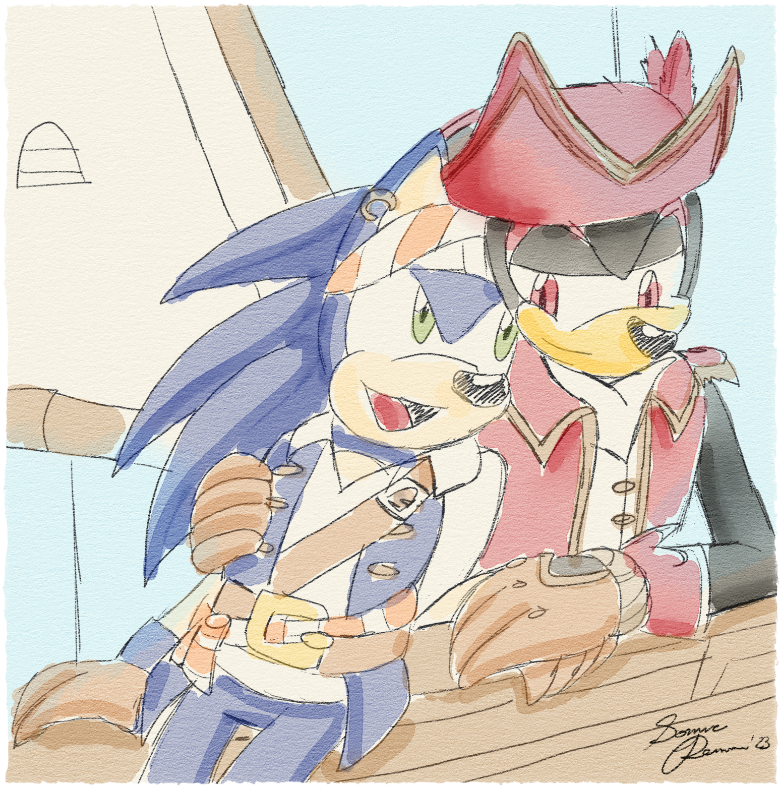 SONADOW: The Pirate and His Captain by sonicremix -- Fur Affinity