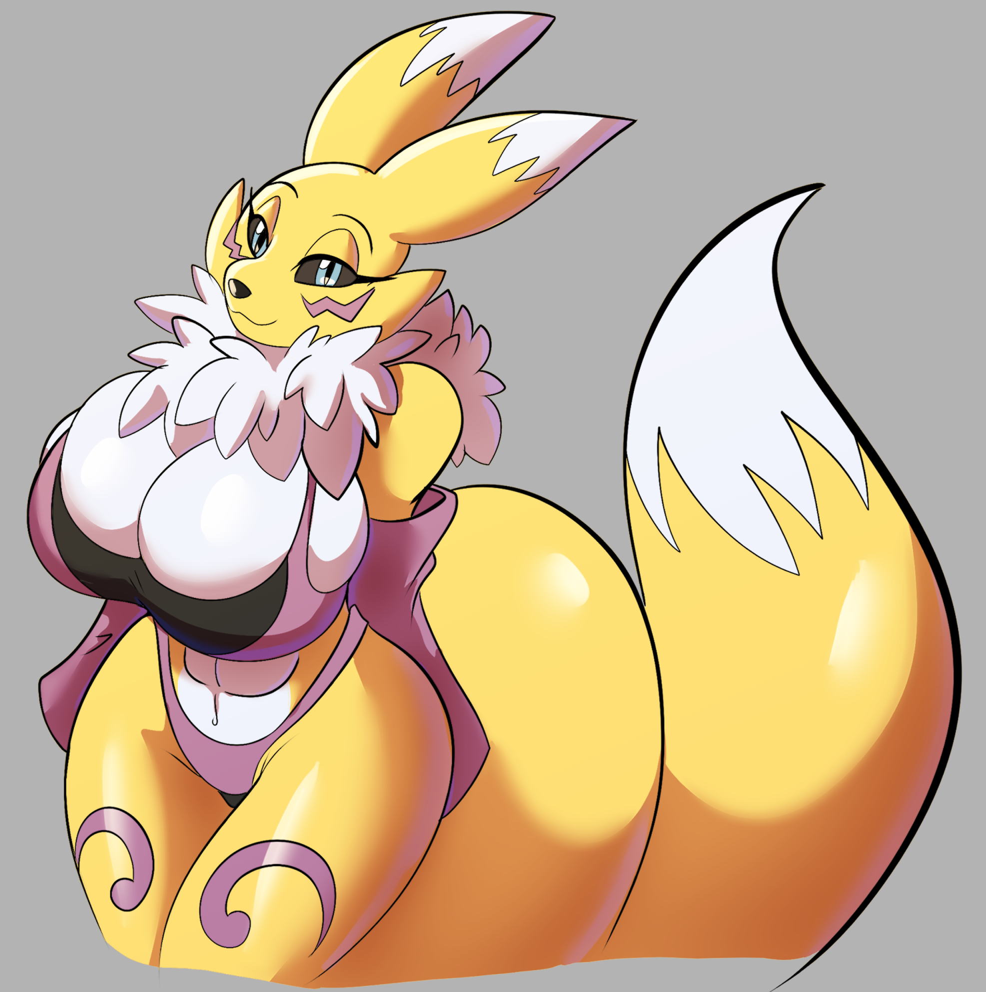 191455 - suggestive, artist:zinnick, fictional species, renamon