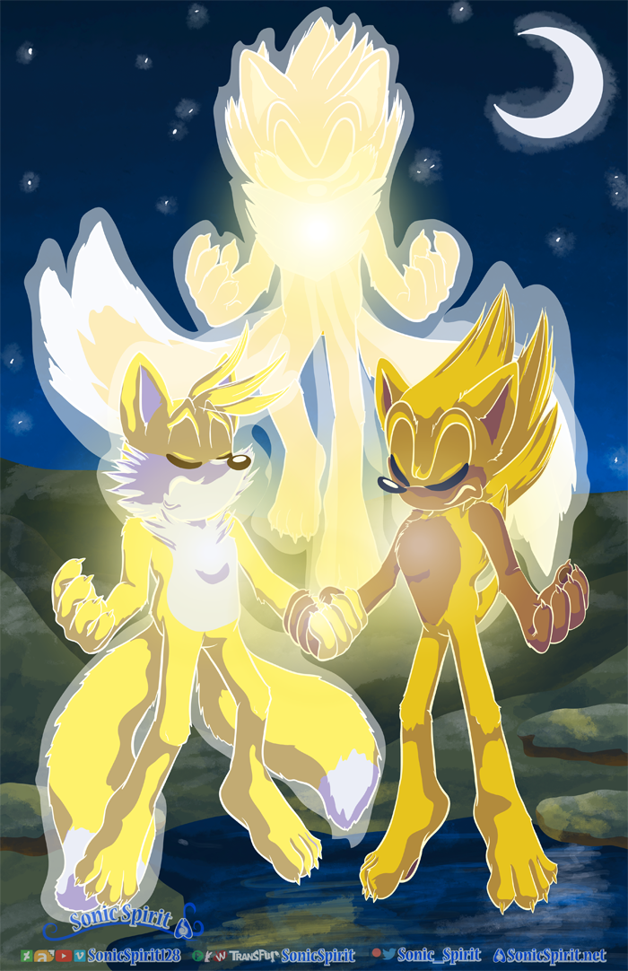 Super Sonic and Super Tails by hker021 -- Fur Affinity [dot] net