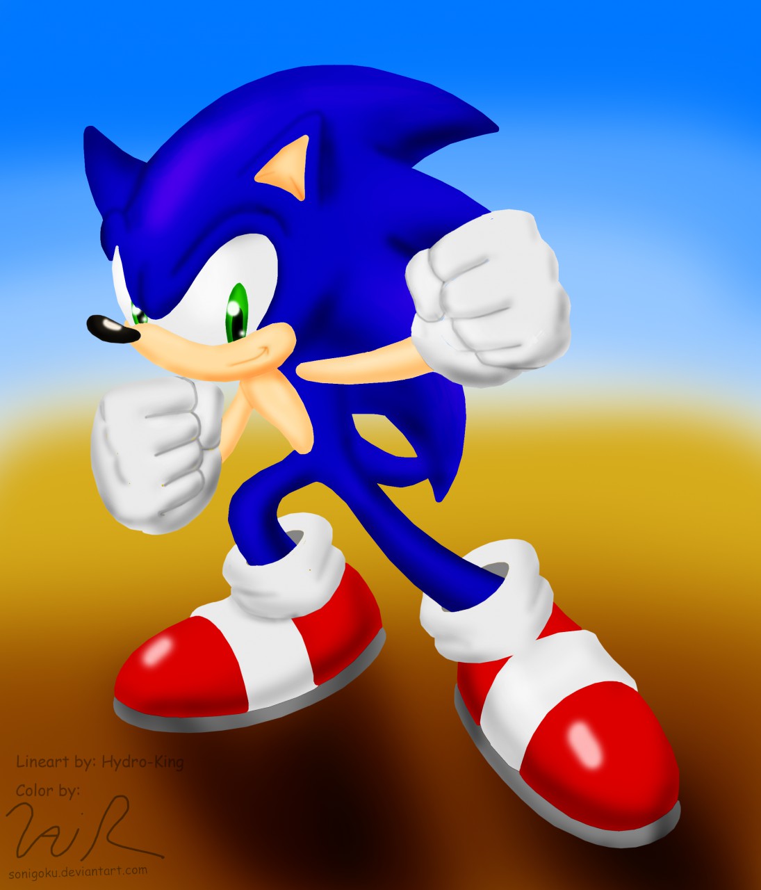 Classic Sonic by InsaneDingo -- Fur Affinity [dot] net