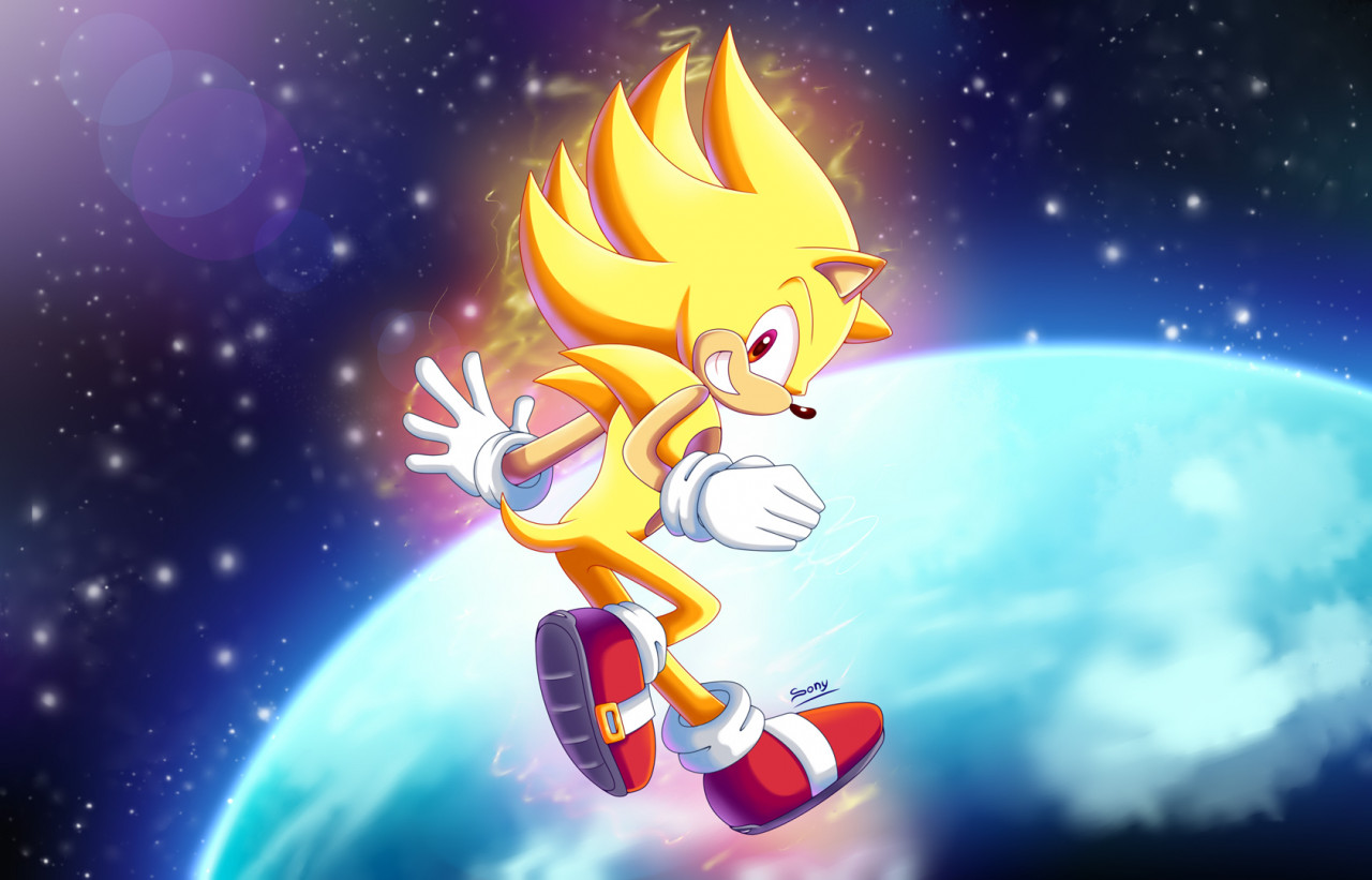 Animated Super Sonic by RetroHero -- Fur Affinity [dot] net