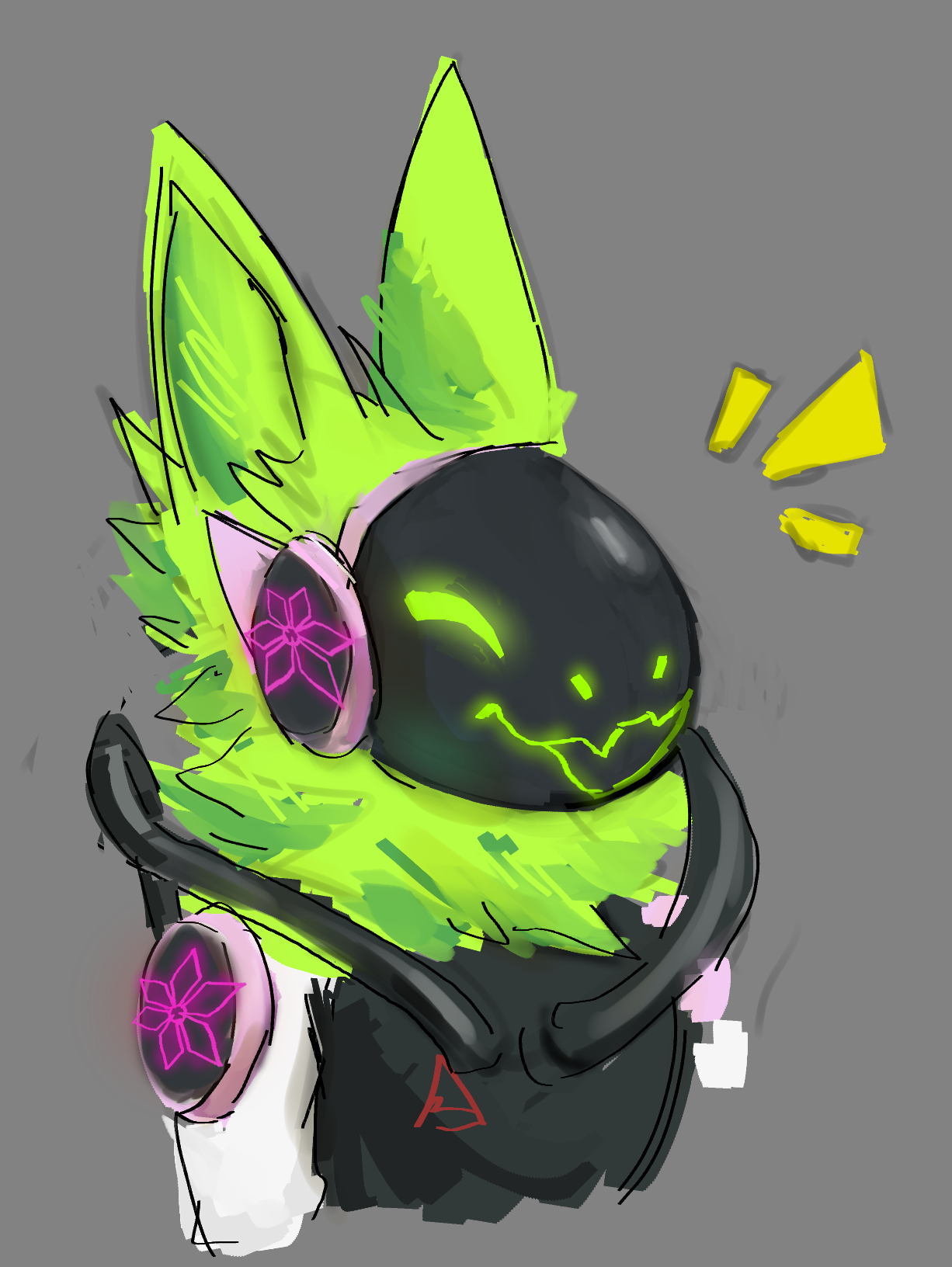 CHiP, a Company-Issued Protogen by SoothingBells -- Fur Affinity [dot] net