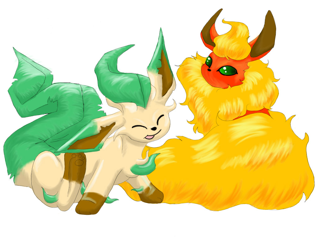 Flareon and leafeon