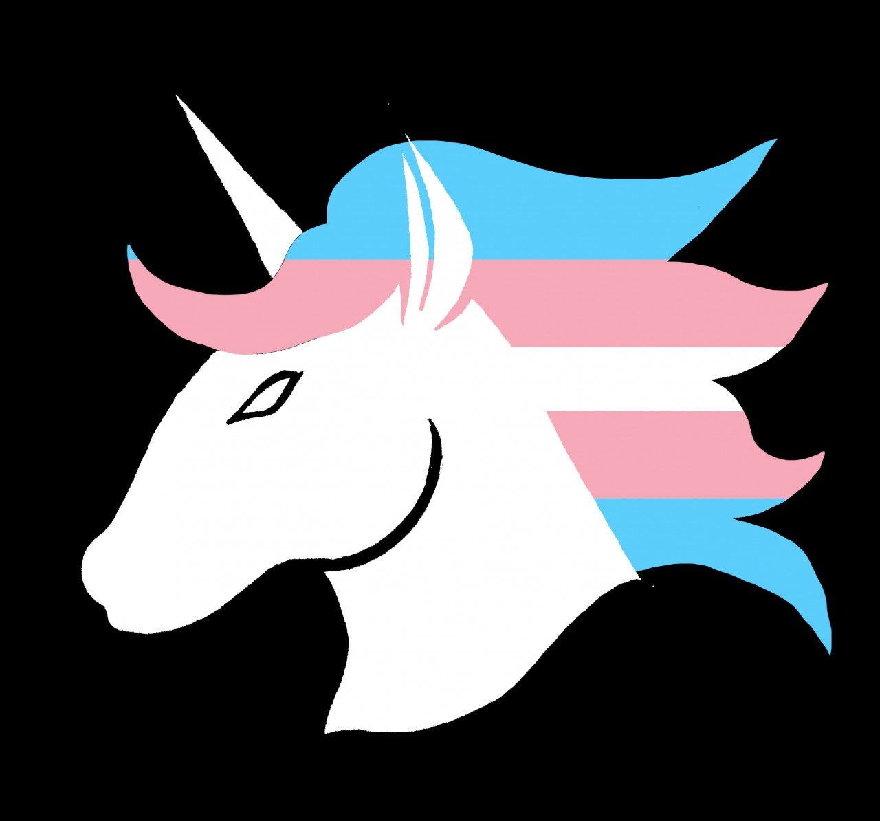 Old Art) Trans Pride Unicorn! by SorbetMystery -- Fur Affinity